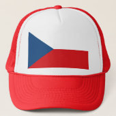 vlag Tsjechië Trucker Pet (Voorkant)