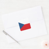 vlag Tsjechië Vierkante Sticker (Envelop)