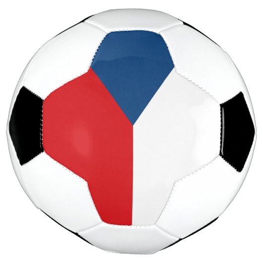 vlag Tsjechië Voetbal (Gedraaid)