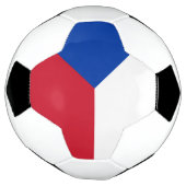 vlag Tsjechië Voetbal (Gedraaid)
