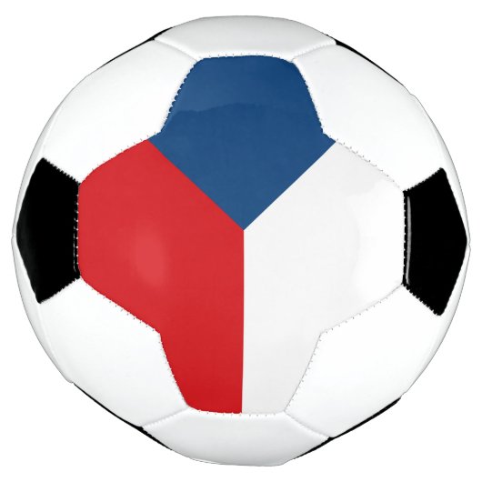 vlag Tsjechië Voetbal (Gedraaid)