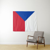 vlag Tsjechië Wandkleed (In Situ (horizontaal))