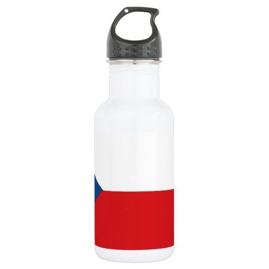 vlag Tsjechië Waterfles (Voorkant)
