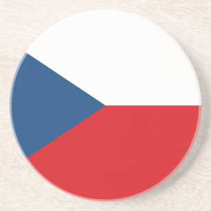 vlag Tsjechië Zandsteen Onderzetter