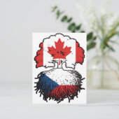 Vlag Tsjechische Canadese bomen Briefkaart (Staand voorkant)