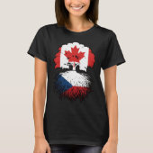 Vlag Tsjechische Canadese bomen T-shirt (Voorkant)