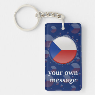 Vlag Tsjechische Republiek Sleutelhanger