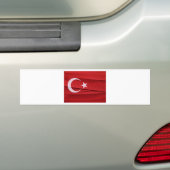 vlag Turkije Bumpersticker (Op auto)