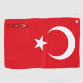 vlag Turkije Golfhanddoek (Horizontaal)