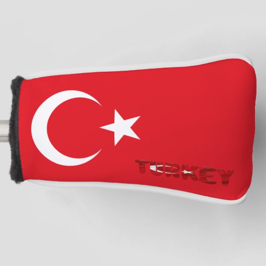 vlag Turkije Golfheadcover (Voorkant)