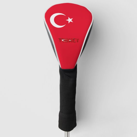 vlag Turkije Golfheadcover (Voorkant)
