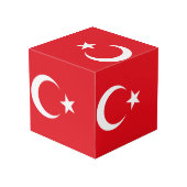 vlag Turkije Kubus (Achter hoekig)