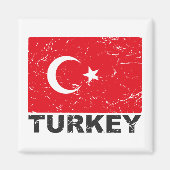  vlag Turkije Magneet (Voorkant)