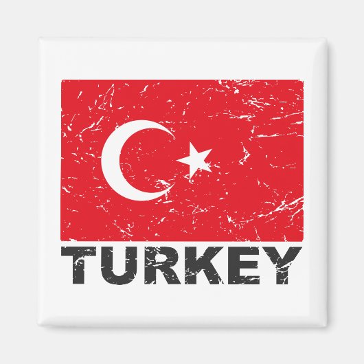  vlag Turkije Magneet (Voorkant)