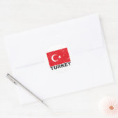  vlag Turkije Ronde Sticker (Envelop)