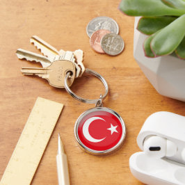vlag Turkije Sleutelhanger