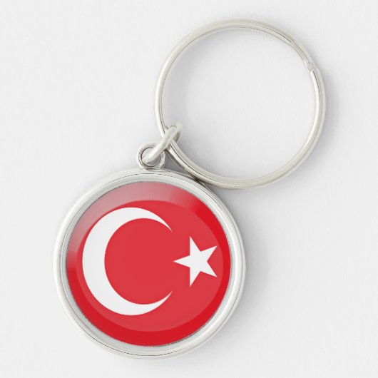 vlag Turkije Sleutelhanger (Voorkant)