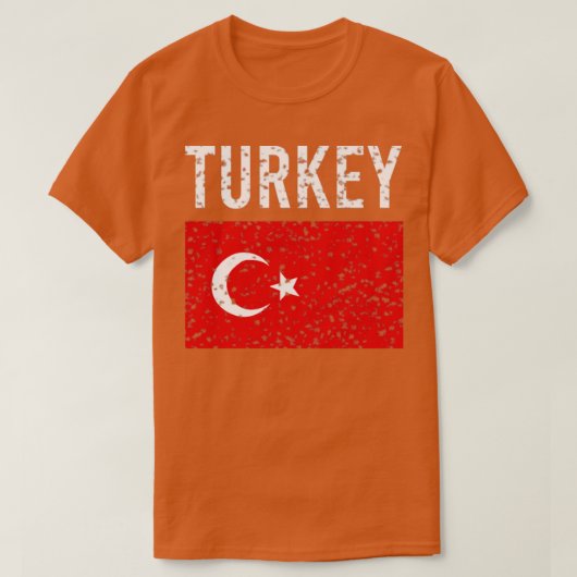 vlag Turkije T-shirt (Design voorkant)