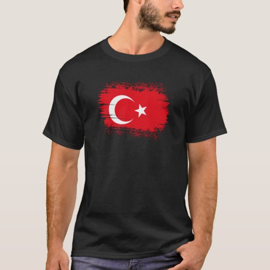 vlag Turkije T-shirt (Voorkant)