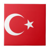 vlag Turkije Tegeltje (Voorkant)
