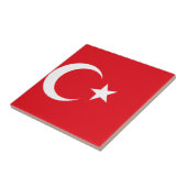 vlag Turkije Tegeltje (Zijkant)