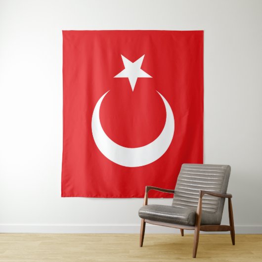 Vlag Turkije Wandkleed (In situ)