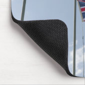 Vlag tussen de Afghaanse en de Amerikaanse vlag Muismat (Hoek)