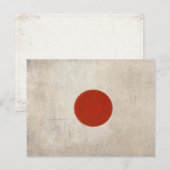  vlag uit Japan Briefkaart (Voorkant / Achterkant)