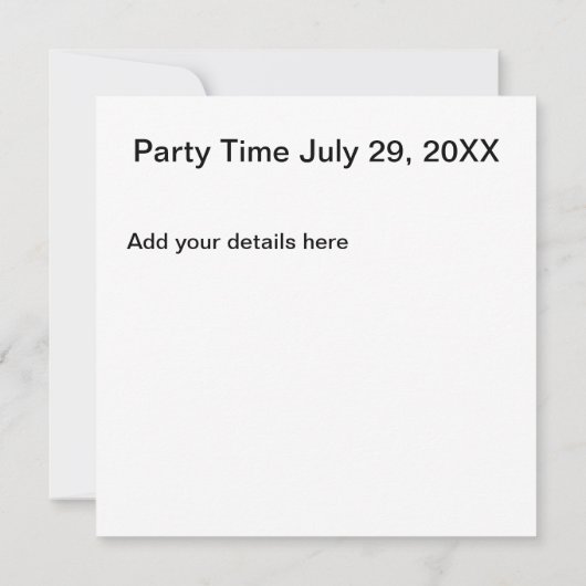 Vlag - Uitnodiging voor tekst (Achterkant)