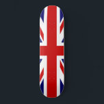 Vlag/Unievaartuig Persoonlijk Skateboard<br><div class="desc">NewParkLane - Fun Skateboard,  met de nationale vlag van het Verenigd Koninkrijk; de Union Jack. Bekijk dit collectie voor overeenkomende objecten. Hebt u specifieke wensen voor persoonlijk ontwerp? Neem contact met me op!</div>