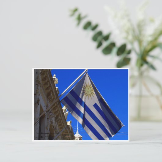 vlag uruguay briefkaart (Staand voorkant)