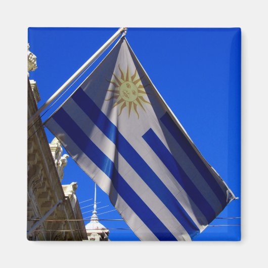 vlag uruguay magneet (Voorkant)