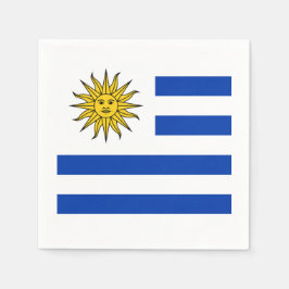 Vlag: Uruguay Servetten