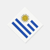 Vlag: Uruguay Servetten (Hoek)