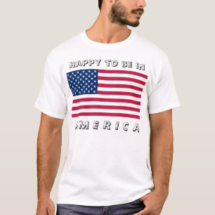 VLAG USA, Blij om in AMERIKA te zijn T-shirt