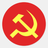 Vlag USSR - Gepersonaliseerd Ronde Sticker (Voorkant)