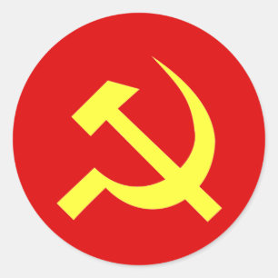Vlag USSR - Gepersonaliseerd Ronde Sticker