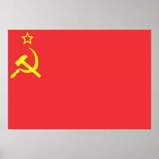 Vlag USSR Poster (Voorkant)
