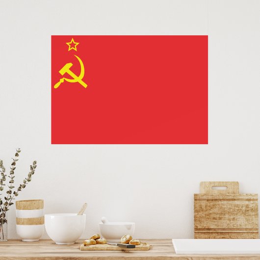 Vlag USSR Poster (Keuken)