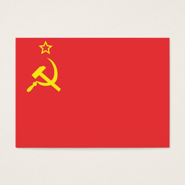 Vlag USSR Visitekaartje (Voorkant)