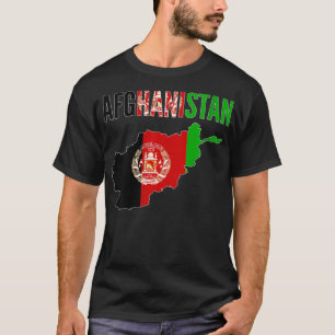 Vlag V vrouwen Afghaanse Gift Afghanistan T-shirt