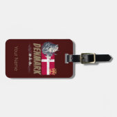 vlag vaart en schip souvenir bagagelabel (Voorkant horizontaal)