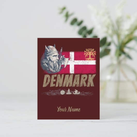 vlag vaart en schip souvenir briefkaart (Staand voorkant)