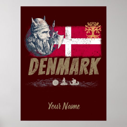  vlag vaart en schip souvenir poster (Voorkant)