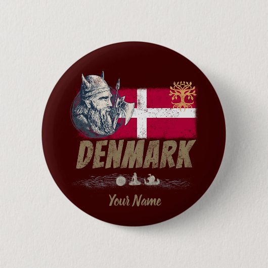  vlag vaart en schip souvenir ronde button 5,7 cm (Voorkant)