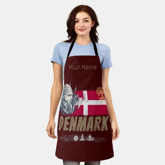  vlag vaart en schip souvenir schort (Gedragen)