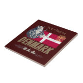  vlag vaart en schip souvenir tegeltje (Zijkant)