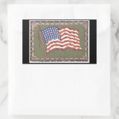 Vlag van 48 sterren rechthoekige sticker (Tas)