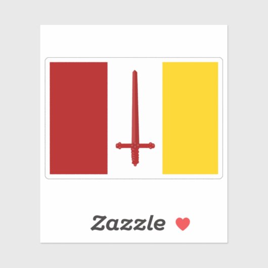 Vlag van Aalst, België Sticker (Vel)