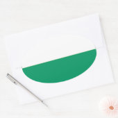 Vlag van Aalten, Nederland Ovale Sticker (Envelop)